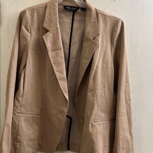 Larry Levine Classic Beige Blazer